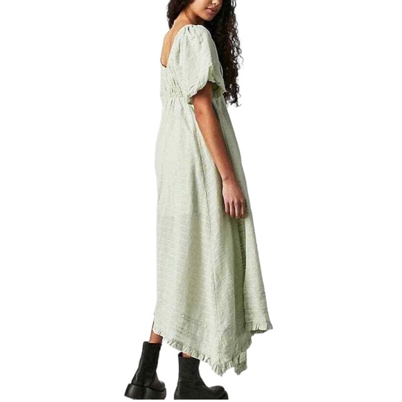 NWT Free People On My Level Maxi Dress in Milky Green Mint Size Medium - Picture 2 of 12